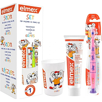 Elmex Children's Package Toothpaste + Toothbrush + Cup