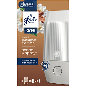 Glade ONE Automatic Air Freshener Sense & Spray + Sandalwood & Jasmine Refill, 10ml