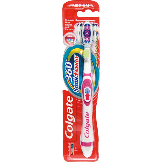 Colgate 360 ° Sonic Energy battery Medium medium toothbrush 1 piece
