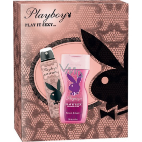 Playboy Play It Sexy deodorant spray 150 ml + shower gel 250 ml, cosmetic set