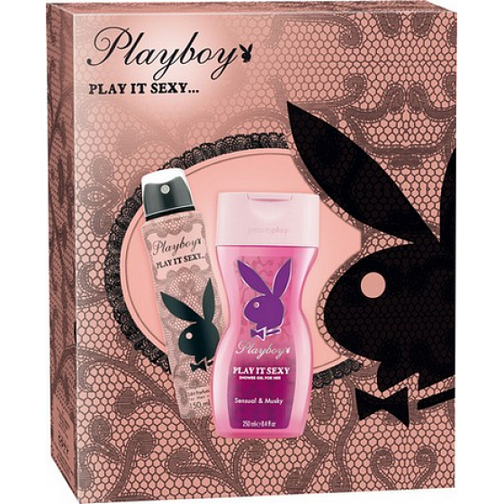 Playboy Play It Sexy deodorant spray 150 ml + shower gel 250 ml, cosmetic set