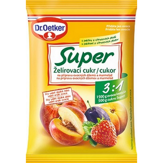 Dr. Oetker Super gelling sugar for the preparation of fruit jams and marmalades 3: 1 500 g