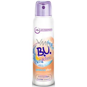 BU In Action Protect Plus antiperspirant deodorant spray for women 150 ml