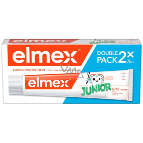 Elmex Junior 6-12 years toothpaste 2 x 75 ml, duopack