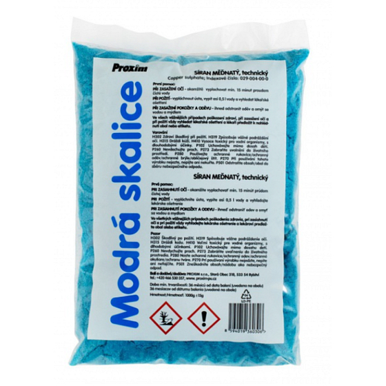 Proxim Blue Vitriol Copper Sulfate, Technical 1 kg Bag