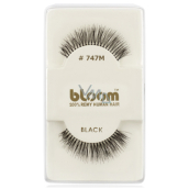 Bloom Natural adhesive eyelashes made from natural hair, curved black no. 747M 1 pair