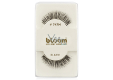 Bloom Natural adhesive eyelashes made from natural hair, curved black no. 747M 1 pair
