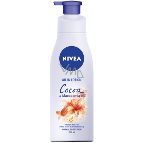Nivea Cocoa & Macadamia Oil body lotion with oil dispenser 200 ml