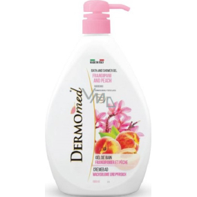 Dermomed Frangipani & White Peach shower gel dispenser 1000 ml