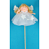 Angel with tulle skirt recess 7 cm + skewers no.2