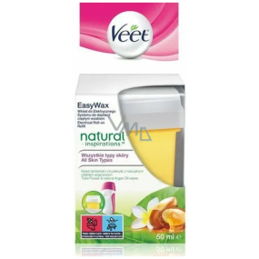 Veet Easy Wax Natural Inspirations Tiare Flower wax filling for electric depilation set for all skin types 50 ml