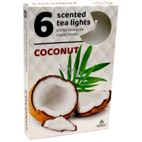 Tea Lights Coconut scented scented tea lights 6 pieces