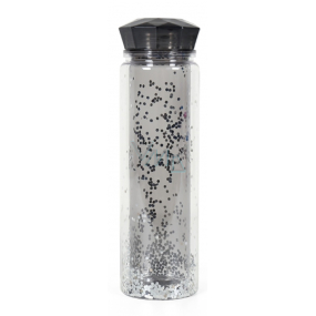 Albi Drinking bottle with double wall gray glitter 600 ml