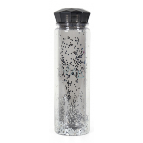 Albi Double-Walled Drinking Bottle Grey Glitter 600 ml