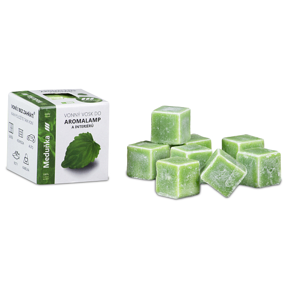 Kozák Meduňka natural scented wax for aroma lamps and interiors 8 cubes 30 g