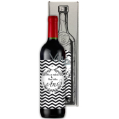 Bohemia Gifts Pink wedding wine He asked and She said yes gift wine for wedding 750 ml