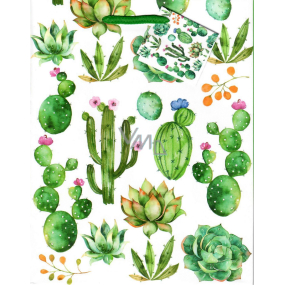 Nekupto Gift paper bag 18 x 23 x 10 cm Cactuses 1882 50 KFM