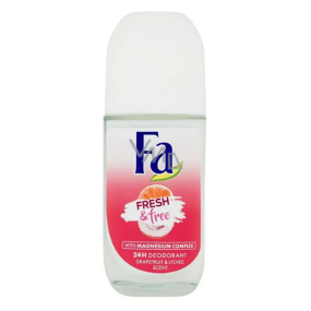 Fa Fresh & Free Grapefruit & Lychee 24h roll-on ball deodorant for women 50 ml