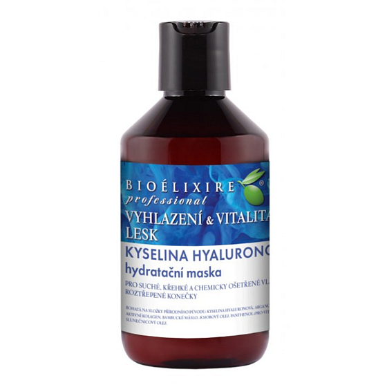 Bioelixire Hyaluronic acid moisturizing hair mask dry, brittle 300 ml