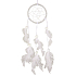 White dreamcatcher with feathers 35 cm