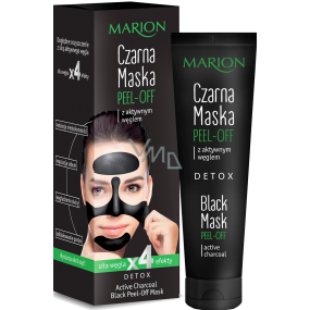 Marion Detox Black Peel-Off Face Mask with Activated Charcoal 25 ml