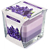 Bispol Lavender - Tricolor Lavender Scented Candle Glass, Burn Time 32 Hours 170 g
