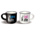 Nekupto Pair of mini cups His coffee and Her coffee 2 x 100 ml