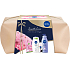 Nivea Smooth Care body lotion 400 ml + shower gel 250 ml + antiperspirant roll-on 50 ml + Labello lip balm 5.5 ml + case, cosmetic set for women