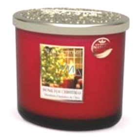 Heart & Home Warm Christmas Soy scented candle ellipse 2 wicks burns up to 40 hours 230 g