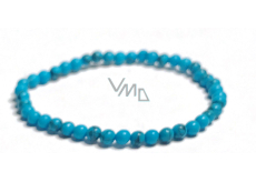 Tyrkenite blue bracelet elastic natural stone, bead 4 mm / 16-17 cm, stone of young people, looking for a life goal