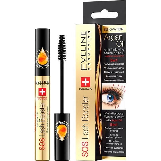 Eveline Cosmetics SOS Lash Booster eyelash growth serum with regenerating effect 10 ml