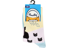 Albi Colored Socks Universal Size Cats 1 pair