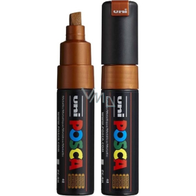 Posca Universal acrylic marker with wide, cut tip 8 mm Bronze PC-8K