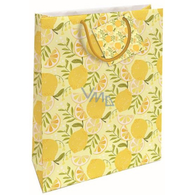 Nekupto Gift paper bag 32,5 x 26 x 13 cm Lemons