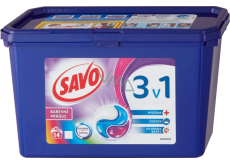 Savo Chlorine-free Color 3in1 gel capsules for washing coloured laundry 14 pieces 378 g