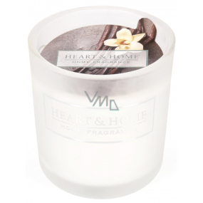 Heart & Home Black vanilla soy scented votive candle in glass burning time up to 15 hours 5,8 x 5 cm
