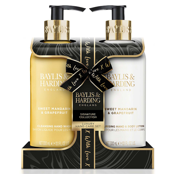Baylis & Harding Tangerine and Grapefruit liquid soap 300 ml + hand lotion 300 ml, cosmetic set for women