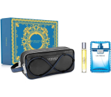 Versace Eau Fraiche Man eau de toilette 100 ml + eau de toilette miniature 10 ml + cosmetic bag, gift set for men