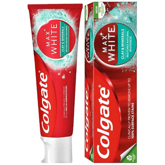 Colgate MaxWhite Cly & Minerals toothpaste 75 ml