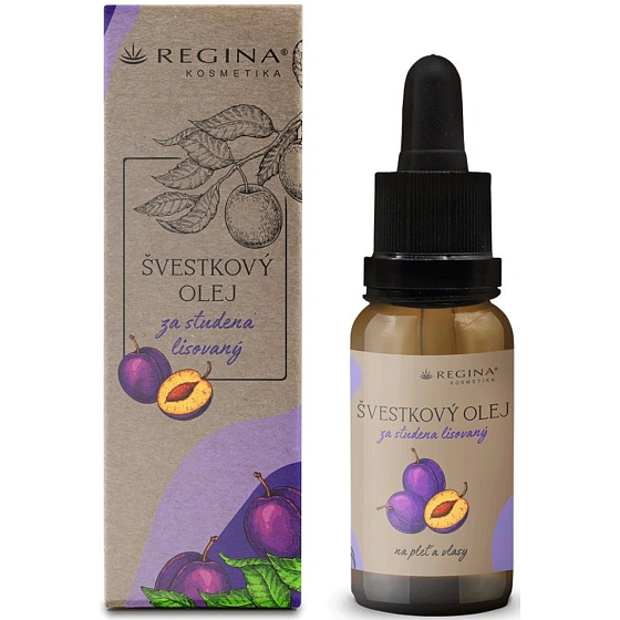 Regina plum oil for skin, skin and hair relieves feelings of dryness, freshness and irritation 20 ml