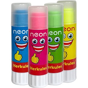 Herkules neon glue stick, various colors, 15 g Herkules neon glue stick, various colors, 15 g