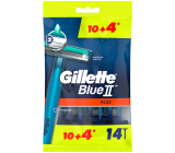Gillette Blue II Plus Disposable Razors for Men, Pack of 14 Pieces