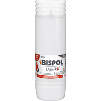 Bispol Ognik cast wax cemetery candle, refill, 260 g