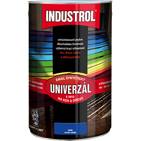 Industrol S2013 universal glossy top coat for metal and wood, 4400 light blue, 4 l