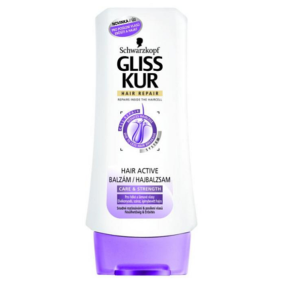 Gliss Kur Hair Active reduces hair loss with a hair balm 200 ml
