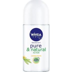 Nivea Pure & Natural Action with the scent of jasmine roll antiperspirant roll-on for women 50 ml