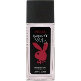 Playboy Vegas perfumed deodorant glass for men 75 ml Tester