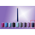 Lima Candle smooth metal lilac conical 22 x 250 mm 1 piece