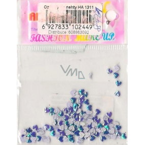Angel Nail decorations hearts blue-purple 1 pack