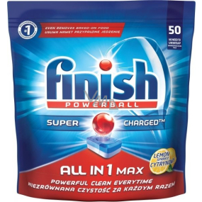 Finish All in 1 Max Lemon dishwasher tablets 50 pieces